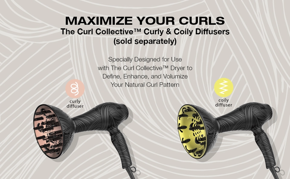 Conair The Curl Collective Ceramic Ionic Hair Dryer Conair Curl