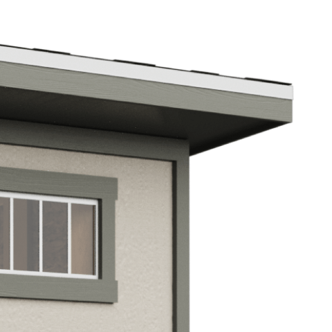 Extended roof overhangs provide a stunning profile while keeping excess moisture away from the foundation.