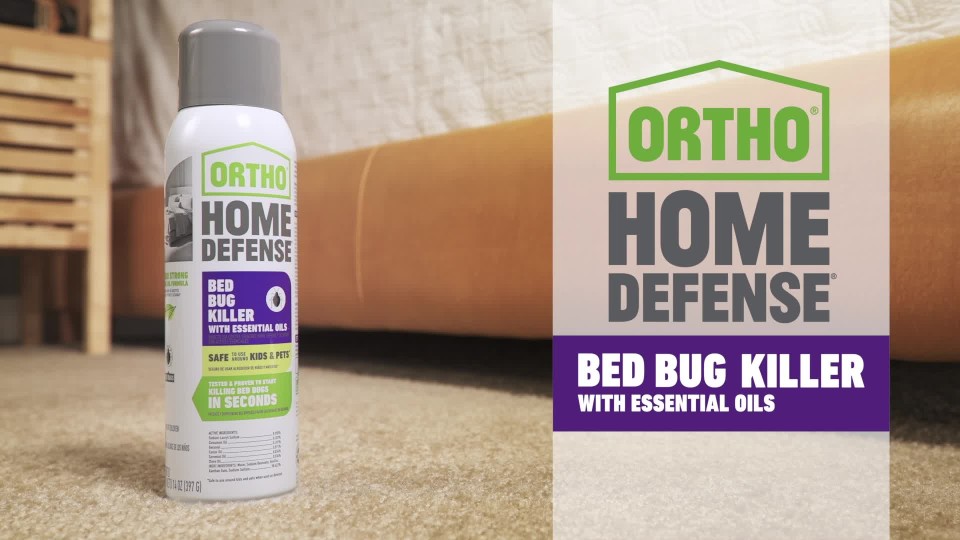 Ortho Home Defense Bed Bug Killer with Essential Oils, 14 oz., Spray