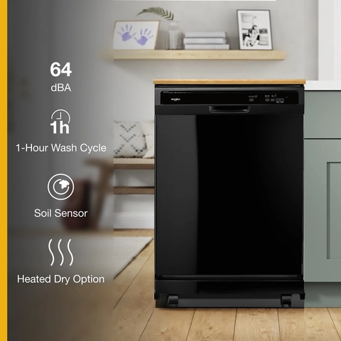 Black portable dishwasher discount
