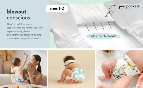 The Honest Company Clean Conscious Disposable Diapers - Four Print