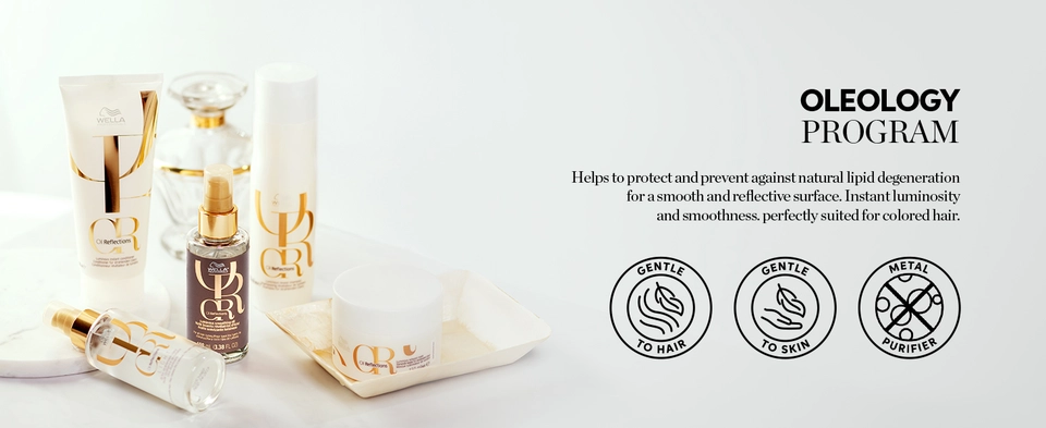 With Oleology technology to help protect and prevent natural lipid degeneration in hair, safe for colored hair