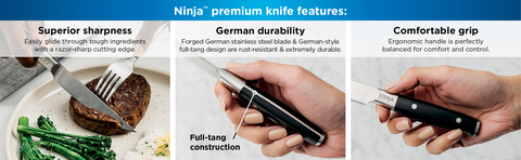 Ninja Foodi StaySharp Knife Bundle - 6-Piece Knife Set + 6 Steak Knives -  Ninja Catalog