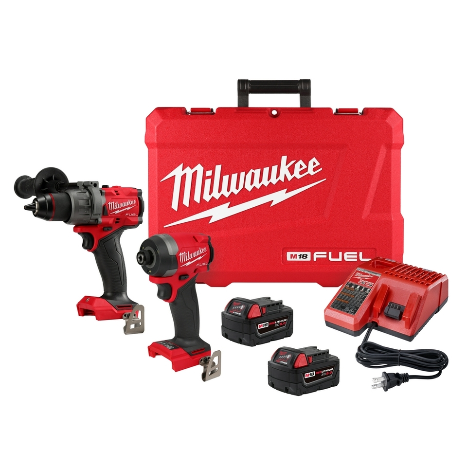 Milwaukee Tool - Cordless Tool Combination Kit: 18V - 16076739