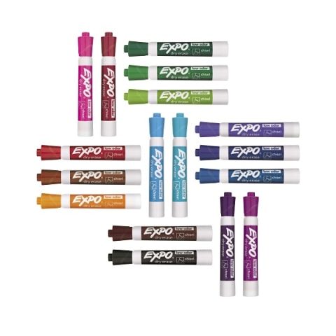 Expo Neon Green Dry Erase Markers, Pack of 6