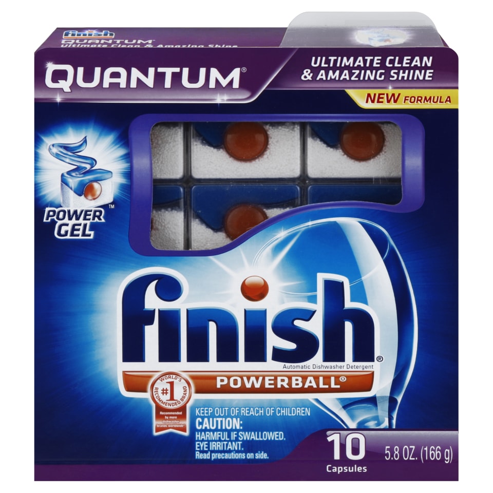 Finish Quantum Max Powerball Dishwasher Detergent Tablets, 25 Count