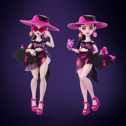 Monster High Scare-adise Island Draculaura Doll with Swimsuit, Sarong and  Beach Accessories Like Hat, Sunscreen, and Tote