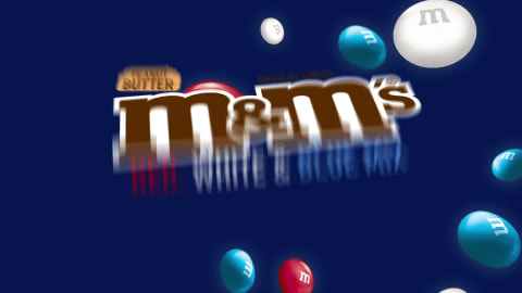 Red, White and Blue Peanut M&Ms – Half Nuts