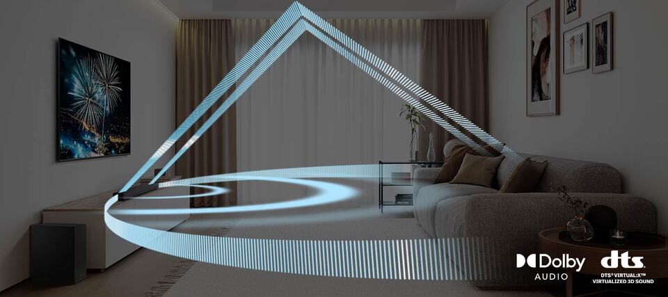 thumbnail video image 2 of SAMSUNG B-Series 3.1ch DTS Virtual:X Soundbar w/ Bass Boost HW-B550D/ZA, 2 of 15