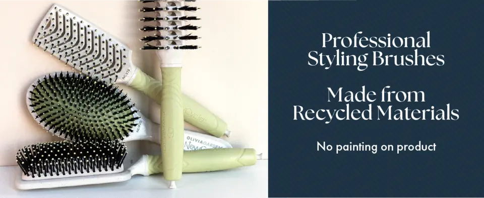 Professional  Styling Brushes  Made from  Recycled Materials