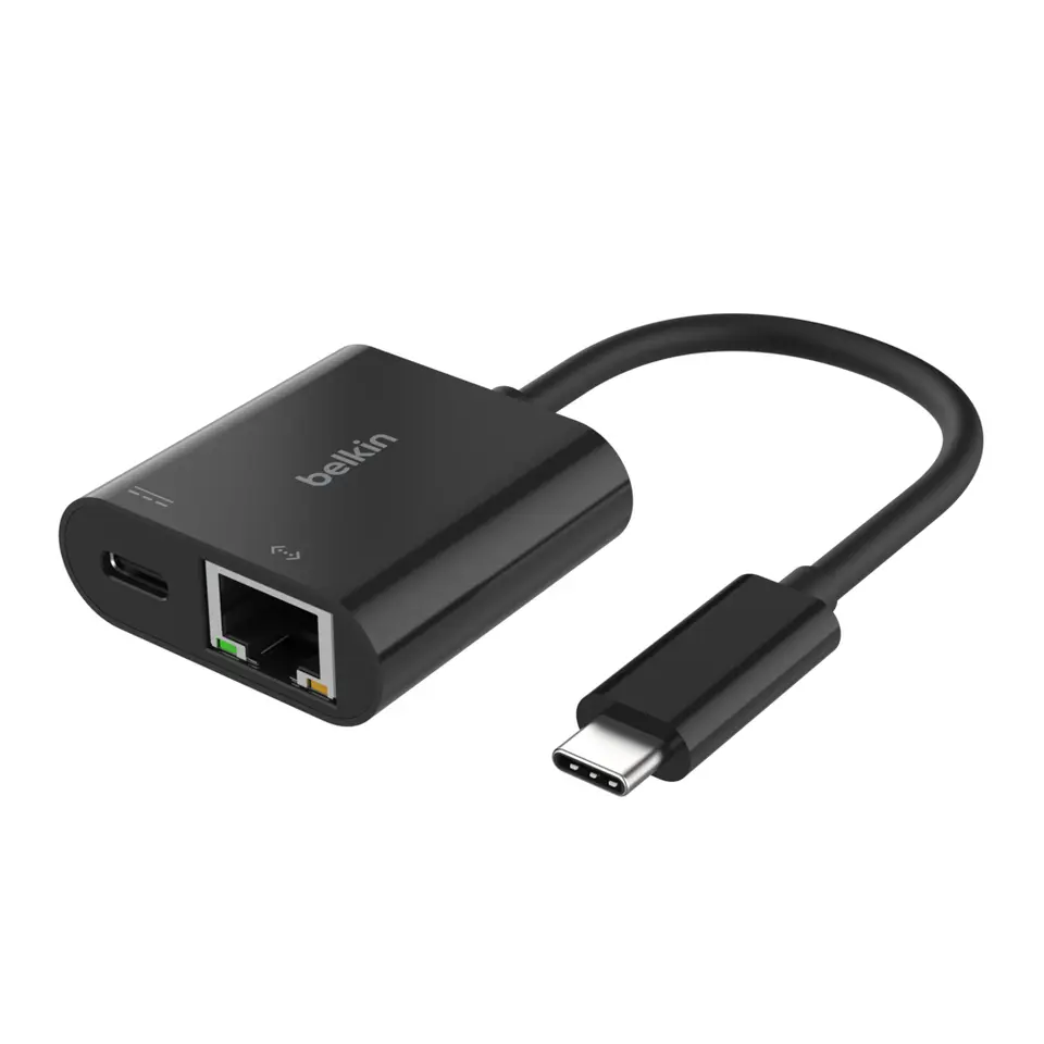 Belkin Connect USB-C to Ethernet + Charge Adapter, 100W