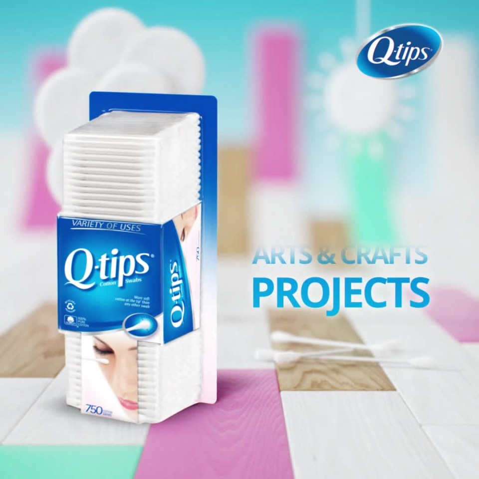 Qtips Cotton Swabs 750 ea