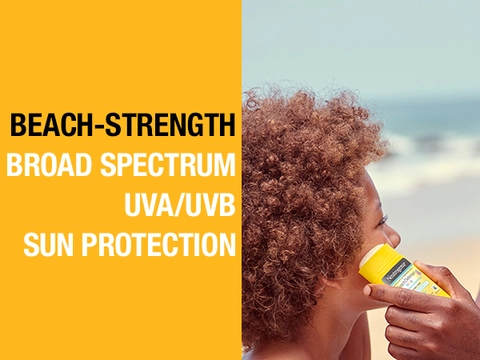 beach strength broad spectrum UVA UVB sun protection