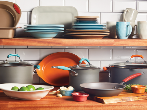 Rachael Ray Hard Enamel 11 Covered Stir Fry - Macy's