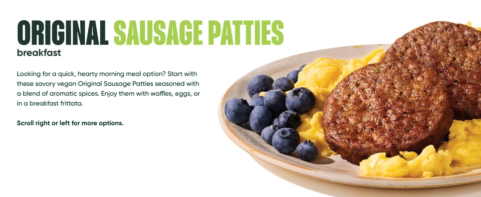 MorningStar Farms Veggie Breakfast Original Vegan Meat - 12 - 16