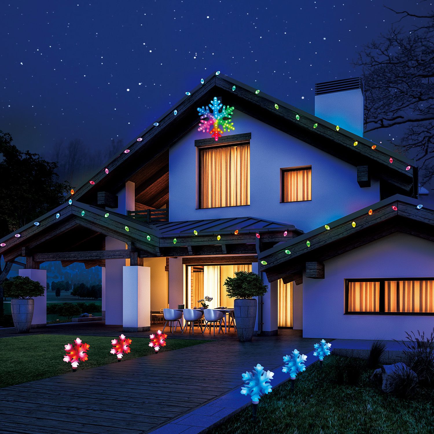 Lumations Holiday Symphony of Lights, 4 in 1 Collection Musical Light – Homesmartcamera