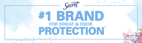 Number one brand for sweat &amp; odor protection