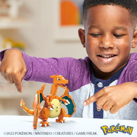 MEGA Pokémon Action Figure Building Toys Set, Charizard With 222 Pieces, 1  Poseable Character, 4 Inches Tall, Gift Ideas For Kids