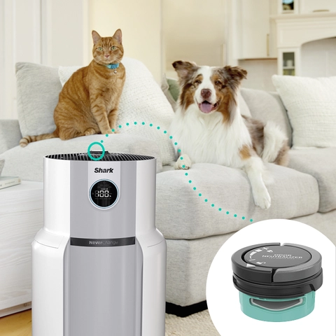 Easily replace your cartridge when needed, and keep combatting odors from cooking, pets, and more.