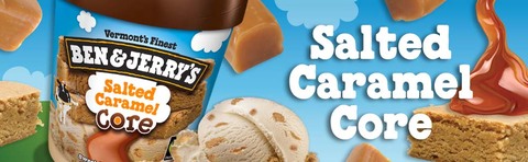 Ben & Jerry's Core Salted Caramel Sweet Cream Ice Cream, 16 oz