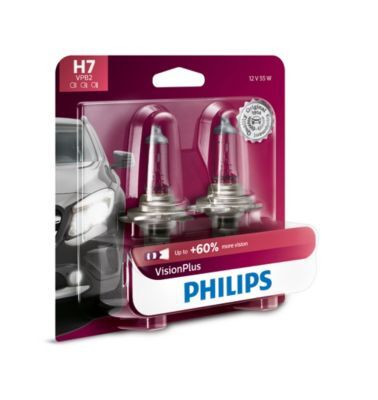 H7 Philips ColorVision Green Headlight Bulb, 2-pk