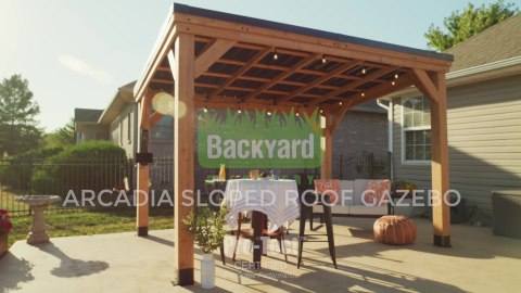 Backyard Discovery 12' x 9.5' Arcadia Cedar Gazebo - Sam's Club