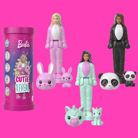 Barbie Maison De Rêve Miniature - Coffret Avec Maison, 4 Poupées Et 3 Véhicules - Jeu Créatif Pour Enfants