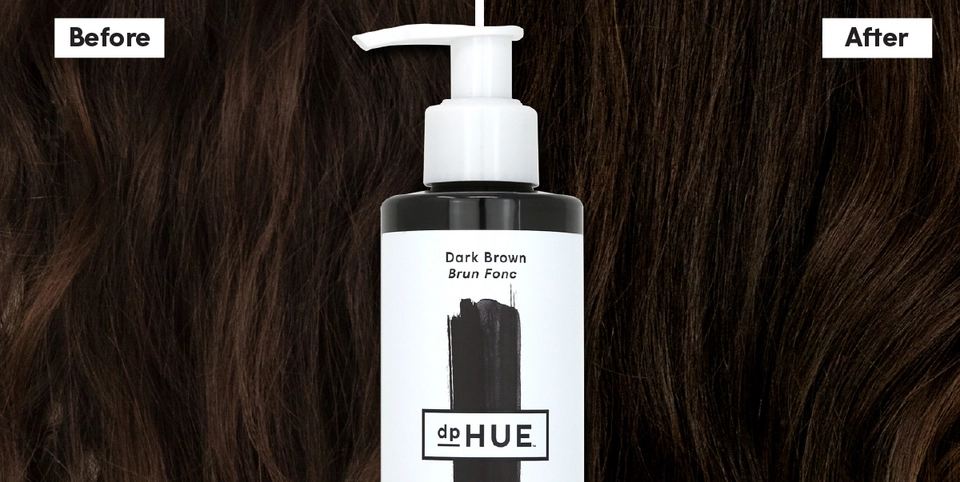 Gloss+ Before &amp; After on Dark Brown hair | dpHUE