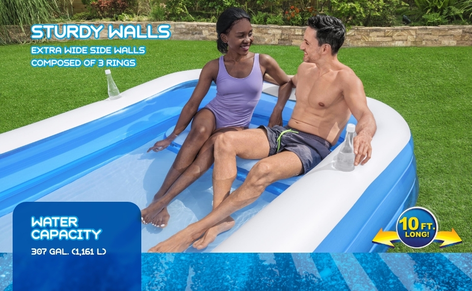 H2OGO! Rectangular 10′ Inflatable Family Pool My online store dba Expo Int'l