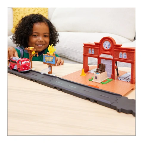 Disney Pixar Cars Movie Toy: Red's Fire Station Playset with