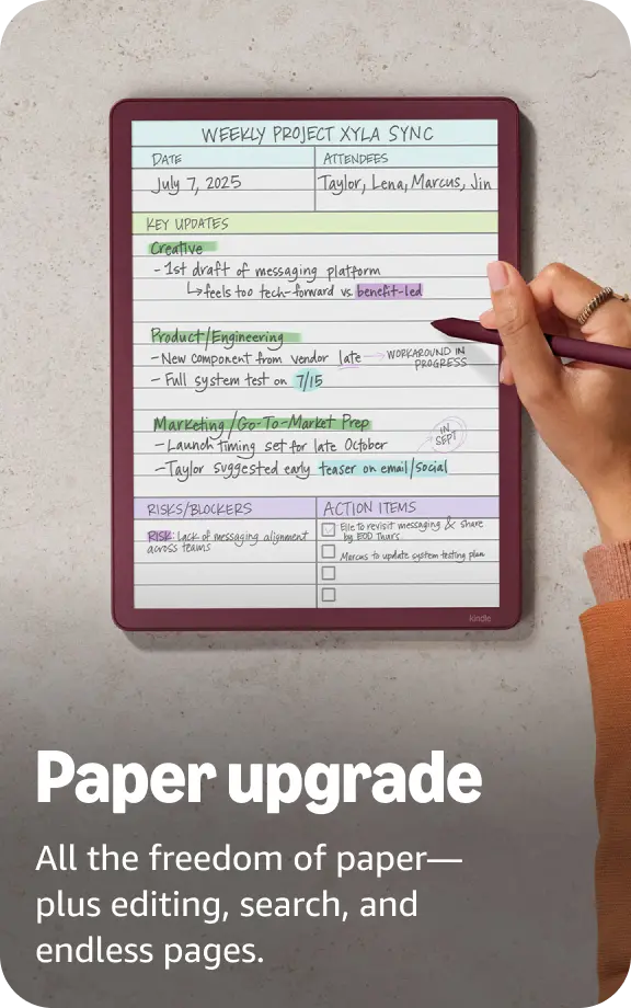 Amazon Kindle Scribe 64GB (newest model) 11” paper like display