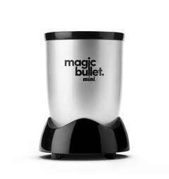 Magic Bullet Mini Blender, 7 Piece Set, 200 Watt with Cross Blade, Silver