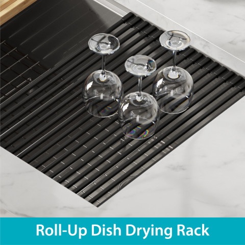 Roll-Up Dish Drying Rack