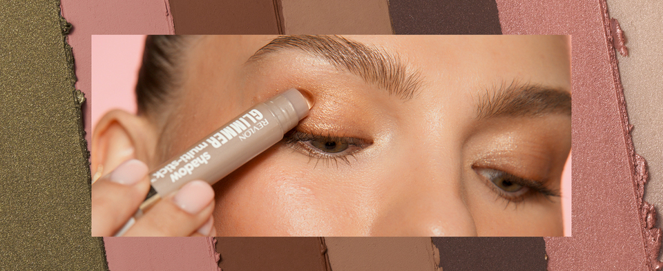 thumbnail video image 2 of Revlon Glimmer Eyeshadow Multi-Stick Eye Makeup with Jelly Blender, 102 Swipe Right, 2 of 13