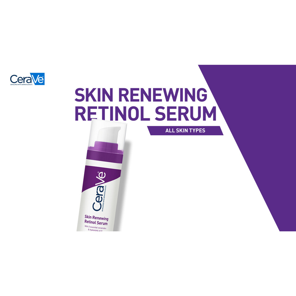 thumbnail video image 2 of CeraVe Skin Renewing Retinol Serum 1 Ounce, 2 of 11