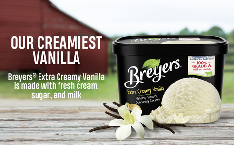 Breyers Extra Creamy Chocolate Frozen Dairy Dessert Tub, 48 oz