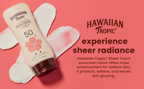 Hawaiian Tropic Sheer Touch Ultra Radiance Lotion Sunscreen - Spf 30 - 8oz  : Target