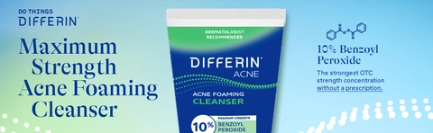 Differin Maximum Strength 10% Benzoyl Peroxide Acne Foaming