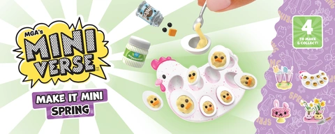 MGA Miniverse Make It All You Can Eat – Coffret Résiné DIY Mini Nourriture, Collection Non Comestible Dès 8 Ans