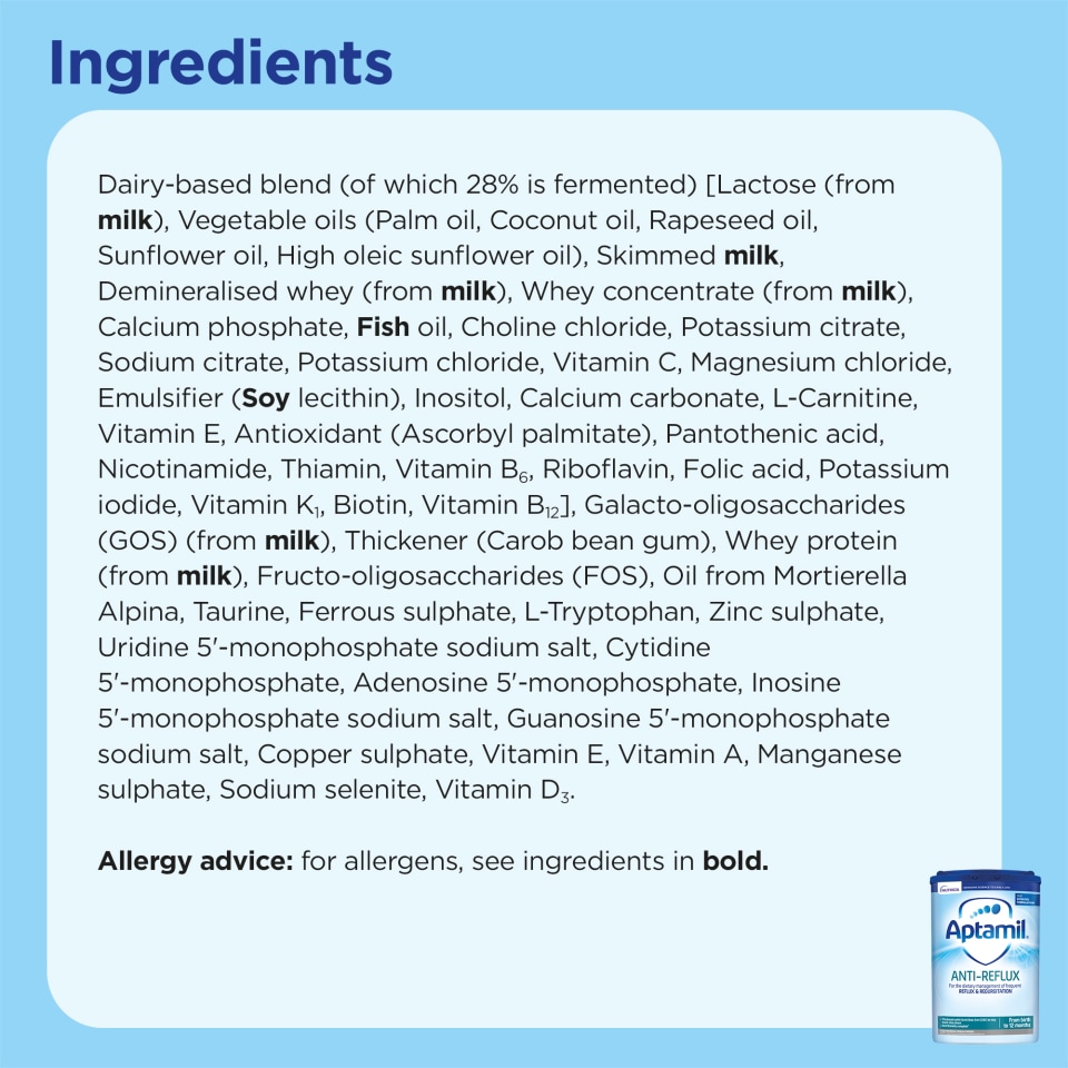 best anti reflux milk