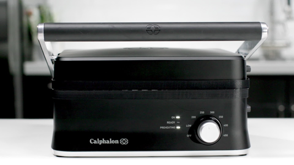 thumbnail video image 2 of Calphalon Precision Control Multi-Grill - Matte Black, 2 of 7