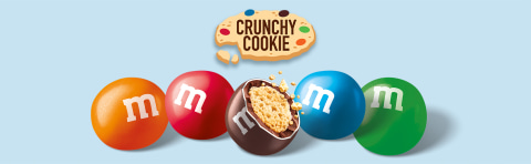  M&M'S Crunchy Cookie Milk Chocolate Candy, Sharing Size, 7.4  oz Resealable Bag : Grocery & Gourmet Food
