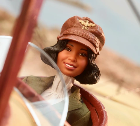 Free Shipping! Barbie Inspiring Women Bessie Coleman Collectible