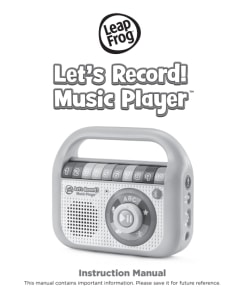 LeapFrog Let s Record Music Player English Edition Toys R Us Canada