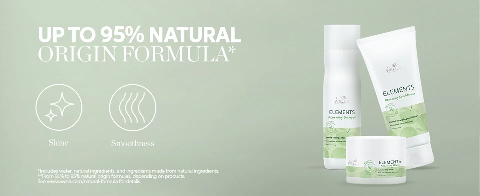 Up to 95% natural origin formula to boost shine and smoothness