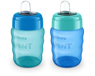 Set Mamadera Avent Anticolicos 125ml + Vaso Easy Sip 200ml Avent - Bebelli