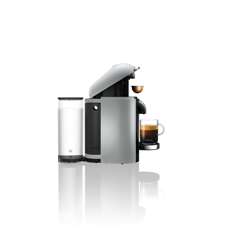 Nespresso VertuoPlus Deluxe Espresso Machine in Silver – Whole Latte Love