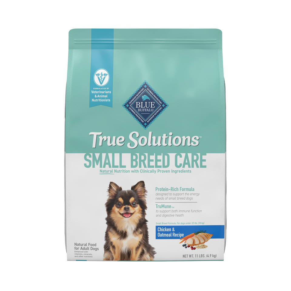 thumbnail video image 2 of BLUE True Solutions Small & Mighty Adult Small Breed Dog Dry Food, Chicken, 11-lb. Bag, 2 of 13