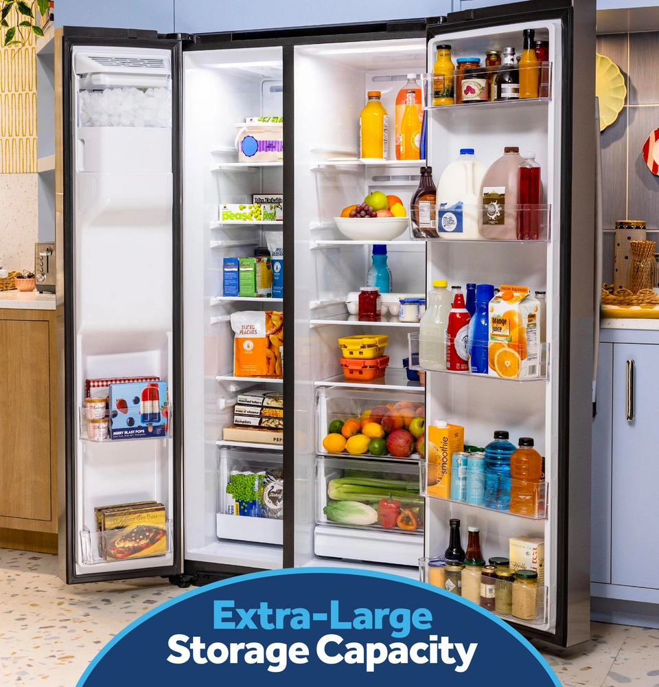 GE - GSS28NYYFS - GE® 27.9 Cu. Ft. Side-By-Side Refrigerator with