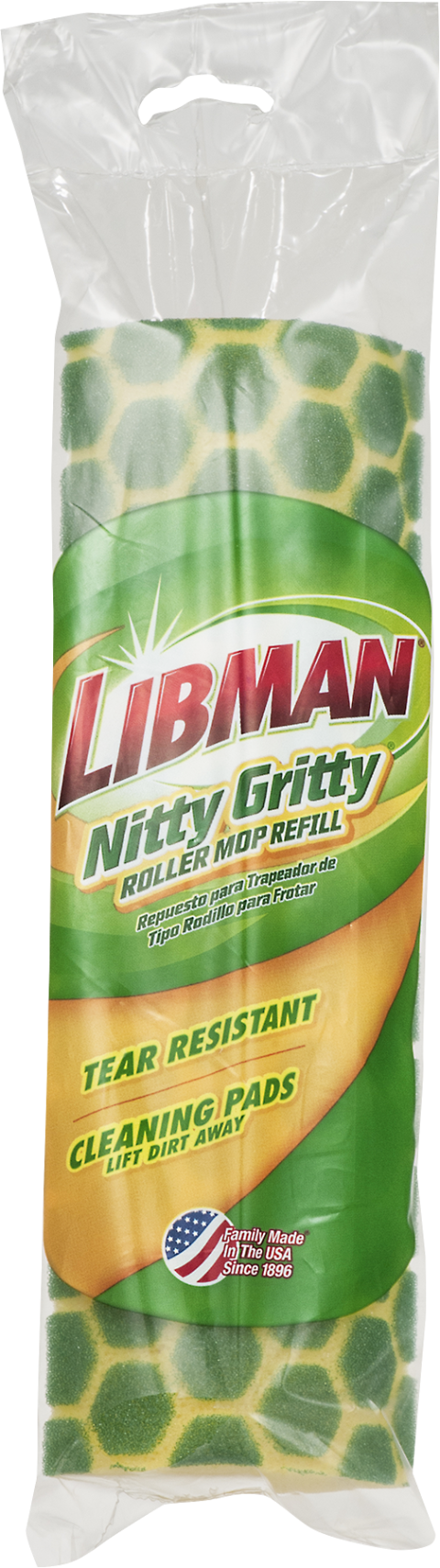 thumbnail video image 2 of Libman Nitty Gritty Roller Sponge Mop Refill 3 pack, 2 of 12